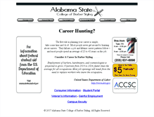 Tablet Screenshot of alabamastatebarbercollege.com